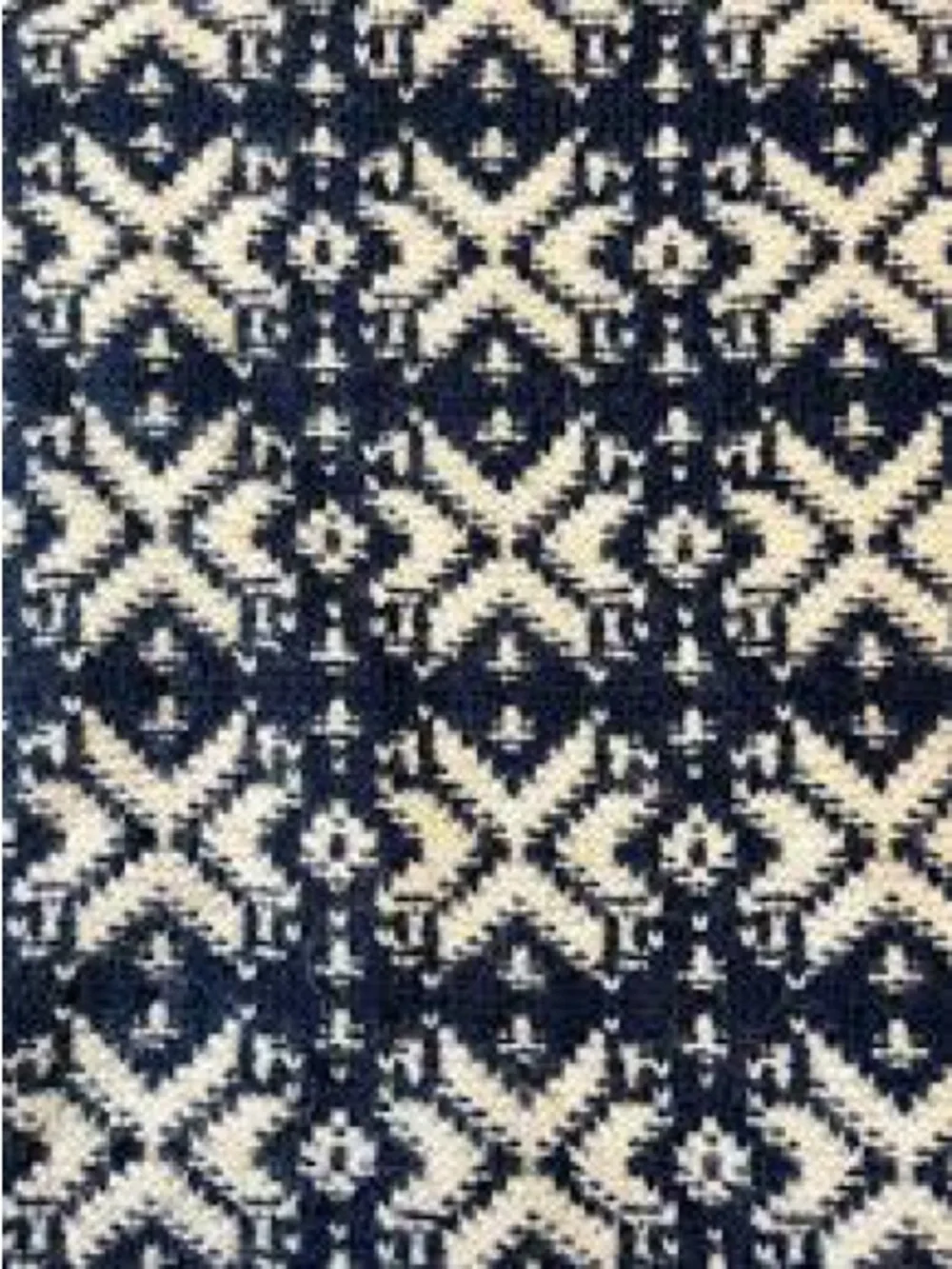 Zara Navy and Cream Fair Isle Turtleneck Sweater - Picture 3 of 4